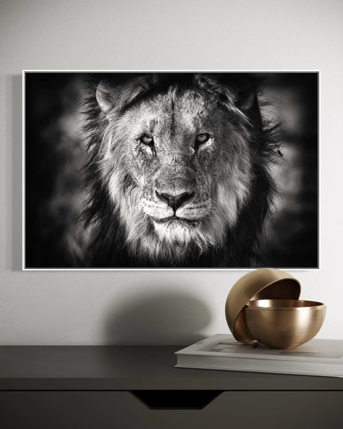 Heart of Darkness Lion Fine Art Print | Primal Gaze